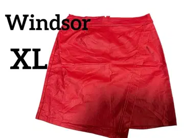 [ Windsor ] 레드 타이트 스커트 XL