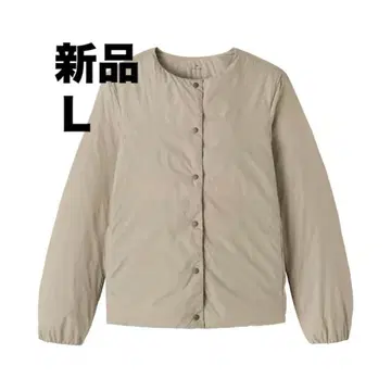 무인양품 경량 다운 포켓터블 노카라 자켓 L