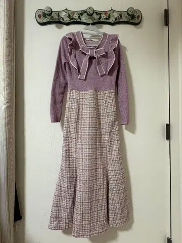 WILLSELECTION 니트 트위드 도킹 원피스