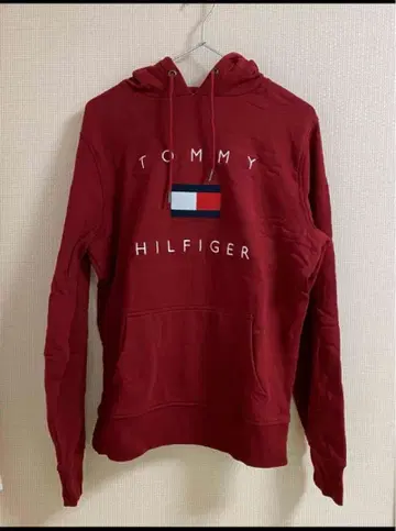 TOMMY HILFIGER 레드 후드티