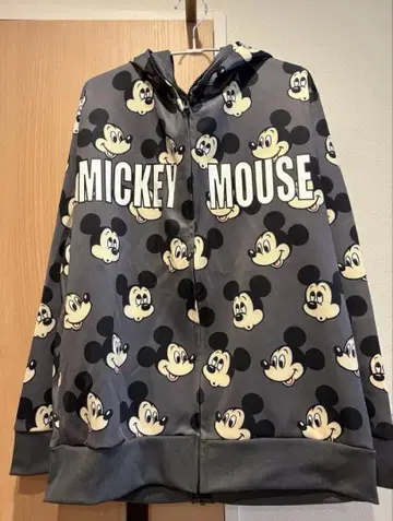 미키 올 패턴 디즈니 리조트 후드티