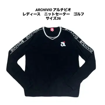 아르치비오 니트 스웨터 여성용 블랙 골프