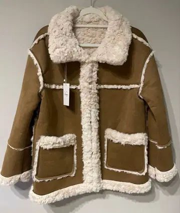 [ 완판템 ] Sibra 한국 무스탕 코트 M