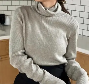 CAPRICIEUX LEMAGE 라메 터틀넥 F 그레이지