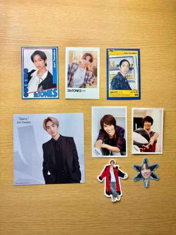 SixTONES 다나카 쥬리 트레이딩 카드 & 스티커 세트