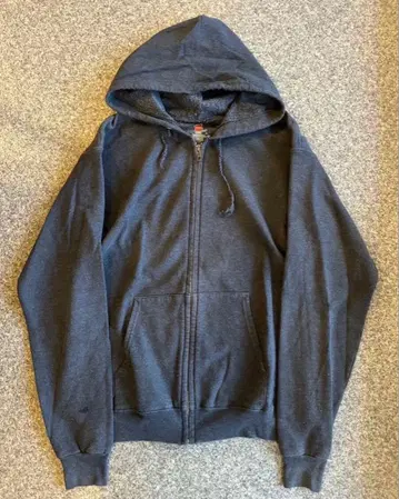 Hanes 지퍼 후드티 00s, 90s 그레이 S 엘살바도르 제