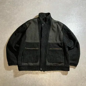 00s archive 블루종 자켓 울 안감 나일론 블랙
