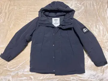 CAMP7 후드 부착 다운 자켓 블랙