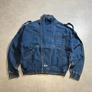 00s 아카이브 데님 자켓 라이더스 쇼트 기장 구제 의류