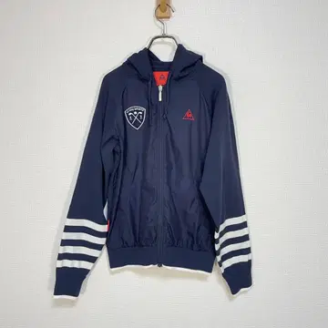 [르꼬끄 스포르티브] 골프웨어 후드티 L 긴팔 네이비