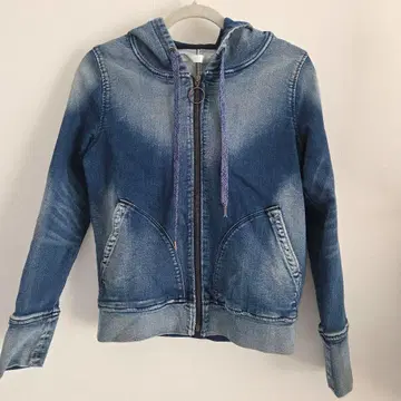 아즈 노우 아즈 AS KNOW AS 데님 후드티 집업