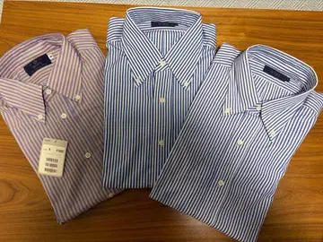 SHIPS 스트라이프 긴팔 셔츠 3개 세트