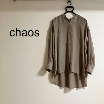 [ chaos 카오스 ] 플로라 비에라 셔츠 모카