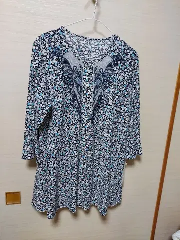 택 포함 새상품 7부 소매 튜닉