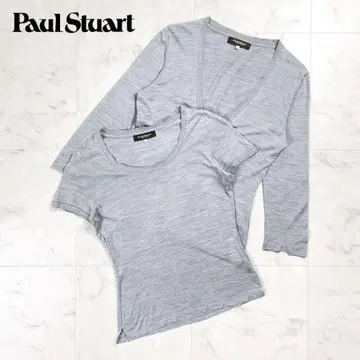 새상품급 폴 스튜어트 앙상블 코튼 니트 그레이 사이즈 6