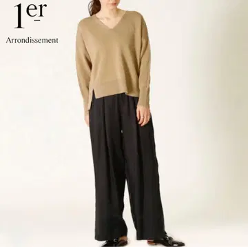 1er Arrondissement 리비에라 코드 V넥 풀오버 긴팔