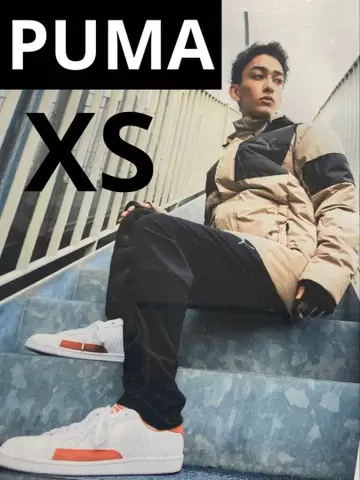 puma 푸마 다운 자켓 xs 베이지 블랙