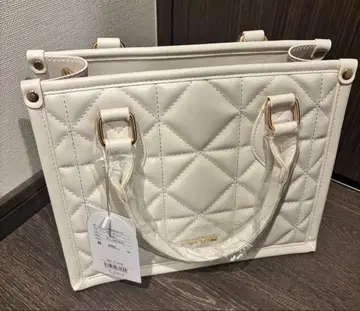 Quilting tote S ivory rosemuse