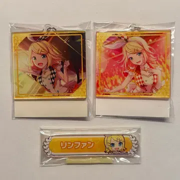 프로세카 카가미네 린 아크릴 키링 칭호 배지