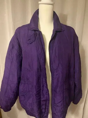 보라색 점퍼 2 포켓