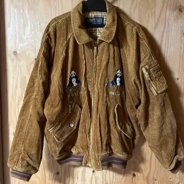 PAODELO 팬더 자수 MA-1 자켓 코듀로이