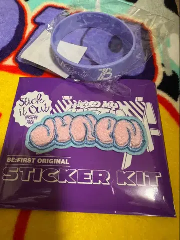 BE:FIRST 시크릿 모코모코 자수 스티커 JUNON 주논