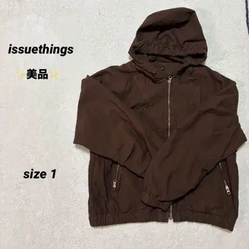 [ 새상품급 ] issuethings 후드 자켓 1 브라운