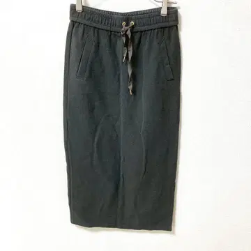 [ 시프리 ] 고품질 롱 타이트 스커트 허리밴딩 슬릿 포켓 블랙 컬러