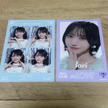 노구치 이오리 4컷 포토카드 미니 포토카드