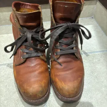 Chippewa 브라운 가죽 하이컷 부츠