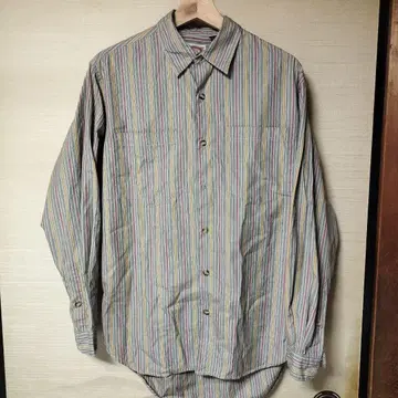 바나나리퍼블릭 멀티 스트라이프 버튼 다운 셔츠 M 사이즈 빈티지