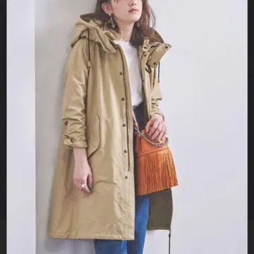 THE RERACS 롱 모즈 코트 베이지 36