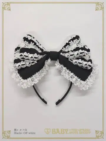 BABY 캐머론 머리띠(블랙 x 오프화이트)