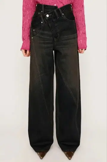 SLY J/W 스위칭 스트레이트 데님 팬츠 BLU