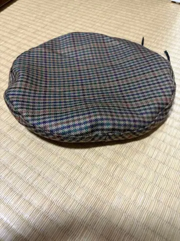 NOAH 체크 무늬 베레모