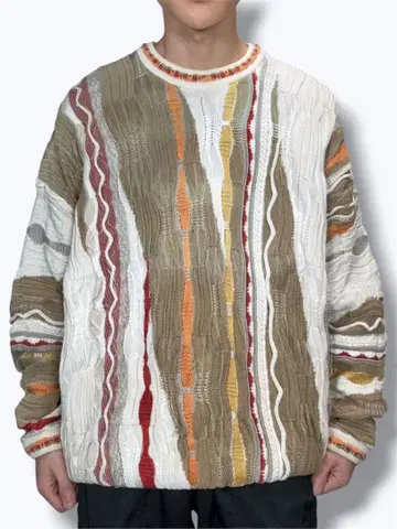 90s TUNDRA 3D 니트 코튼 쿠지풍