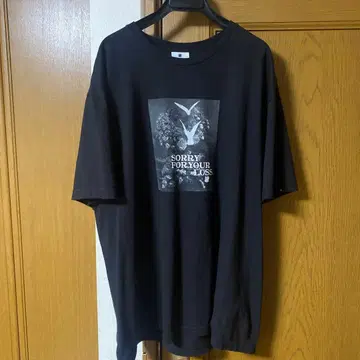 언디피티드 그래픽T셔츠 블랙 XL