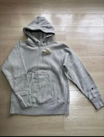 챔피온 리버스 위브 후드티 M 속기모 블루 택