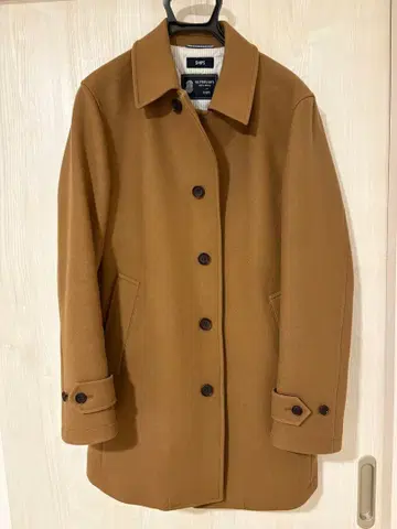 SHIPS 남성용 스텐카라 코트 브라운 L 울 100%