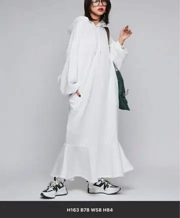 Narcissus 후드 머메이드 원피스/맨투맨 원피스