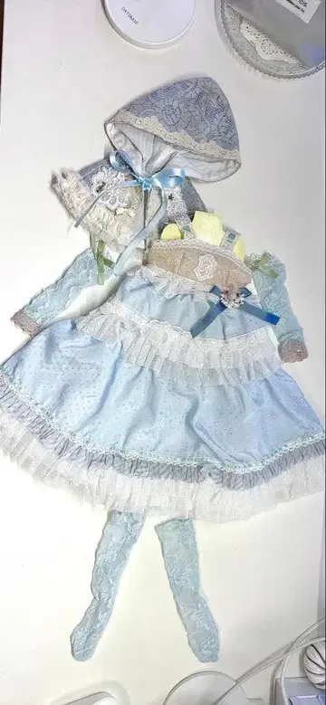디이라님 제작 SD DD 60cm 사이즈 의류 스카이블루 드레스