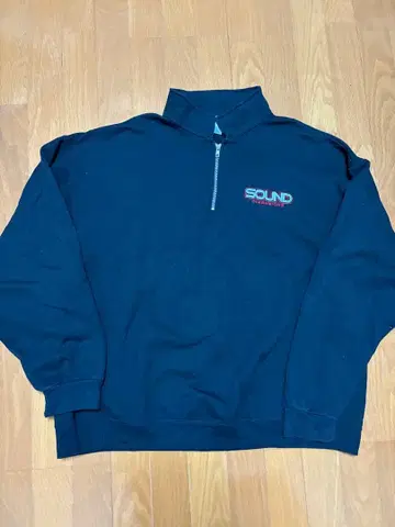 SOUND 하프 집업 트레이닝복 블랙