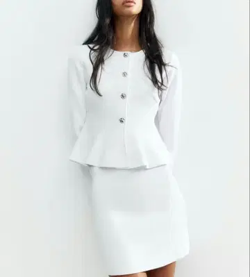 페플럼 파인 니트 자켓 ZARA