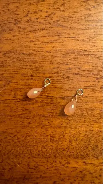 agate k10 문스톤 귀걸이 참