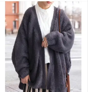 ANTIQUA 페더 니트 가디건