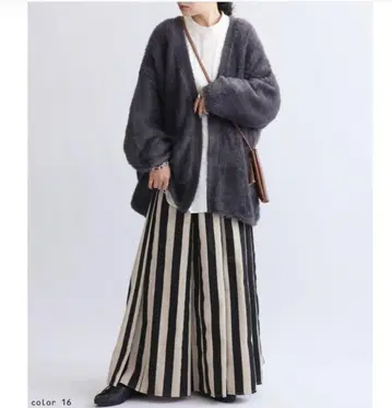 ANTIQUA 페더 니트 가디건