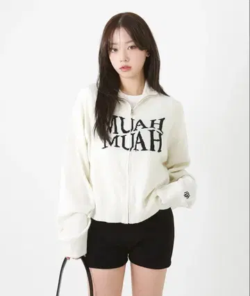 MUAHMUAH zip-up cardigan