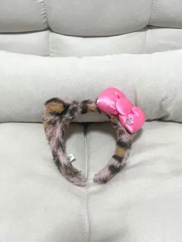 유니버셜 키티 머리띠 레오파드 무늬 표범 무늬