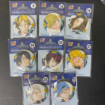 신 테니스의 왕자님 테니프리 서머 발렌타인 캔뱃지 히요테이 8개 세트