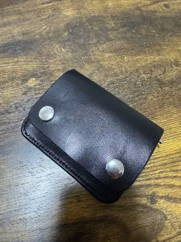 도치기 가죽제 미니 트래커 지갑